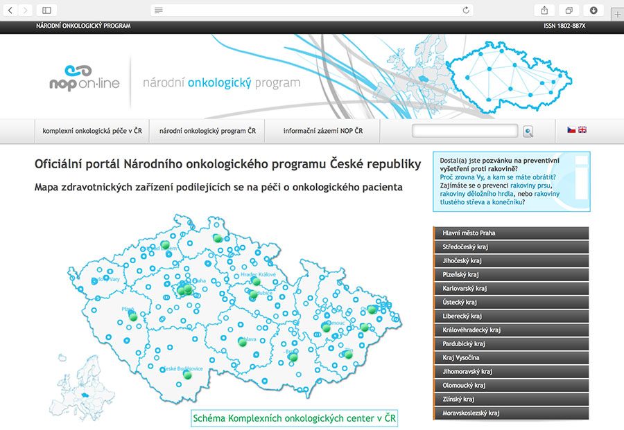 NOP On-line: oficiální portál Národního onkologického programu České republiky