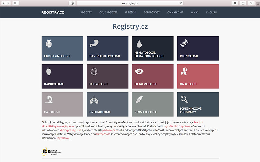 Registry.cz: výzkumné klinické projekty založené na multicentrickém sběru dat