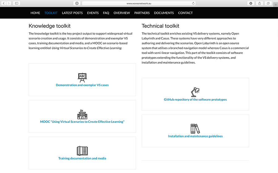 WAVES – Widening Access to Virtual Educational Scenarios