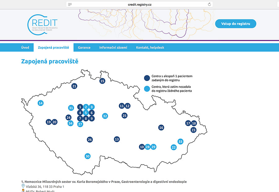 CREDIT: český registr IBD pacientů na biologické terapii