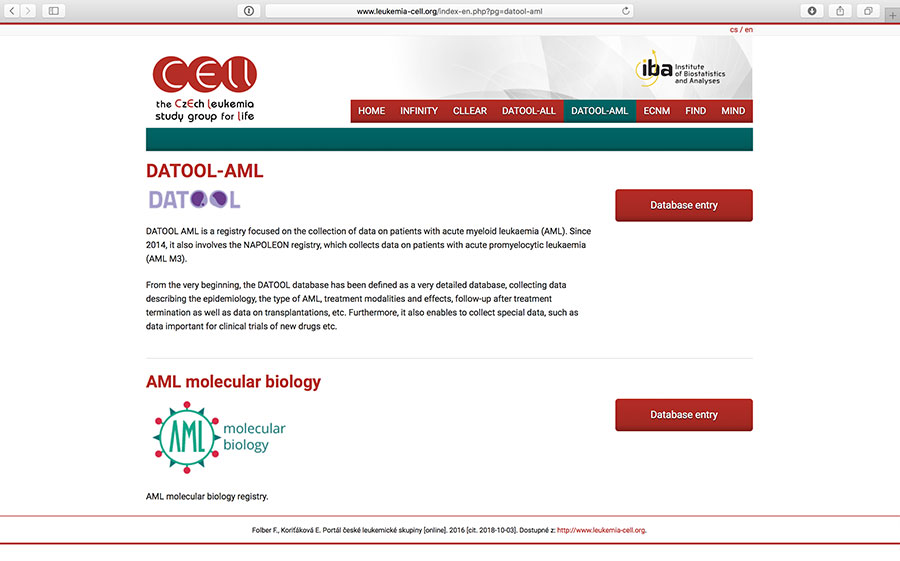 DATOOL AML: clinical registry of patients with acute myeloid leukaemia (AML)