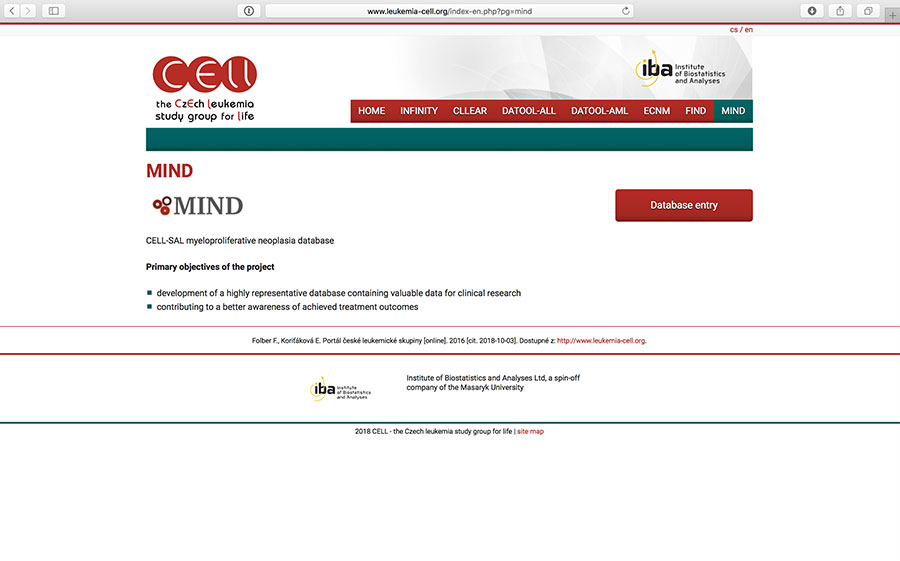 MIND: clinical registry of patients with myeloproliferative disorders