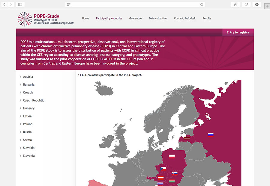 POPE: clinical registry of patients with chronic obstructive pulmonary disease (COPD) in Central and Eastern Europe